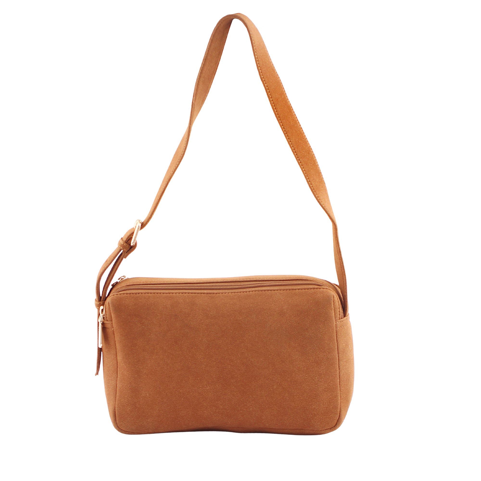 Tan Minimalist Crossbody Camera Bag
