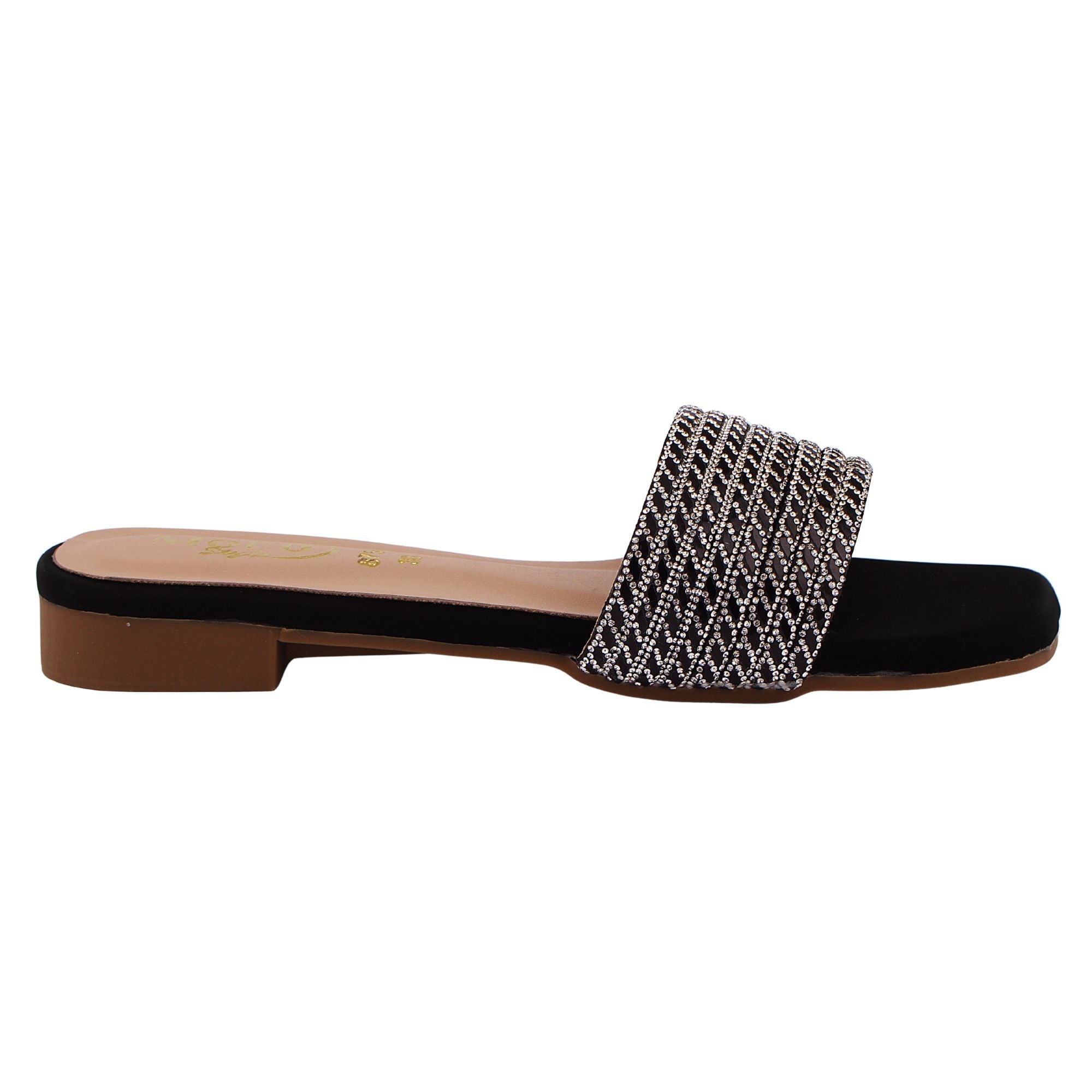 Gold Floral Embellished Kolhapuri Flat