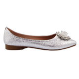 Silver Embellished Pointed Flat PM1001