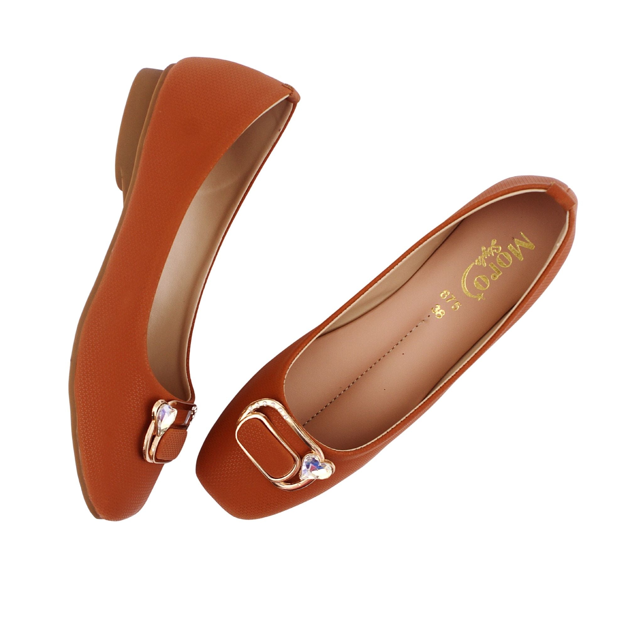 Mustard Gold Buckle Pump