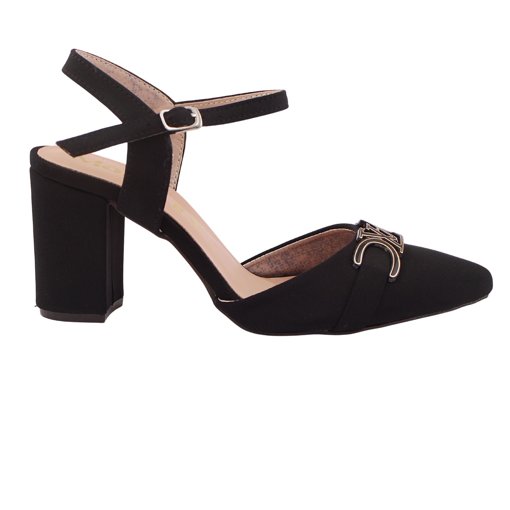 Black Suede Slingback Heel