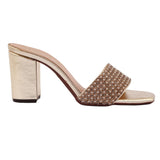 Rose Gold Mesh Strap Heel