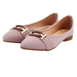 Mauve Strap Accent Pump