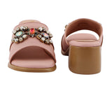 Pink Crystal Embellished Heel