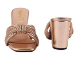 Rhinestone Strap Heel