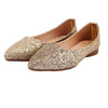 Gold Shimmer Pointed Flat