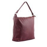 Deep Maroon Slouchy Shoulder Bag
