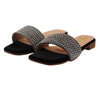 Gold Floral Embellished Kolhapuri Flat