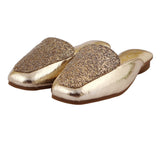 Golden Rhinestone Pointed Flat