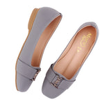 Grey Buckle Trim Pump