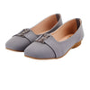 Grey Buckle Trim Pump