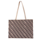 Printed Geometric Monogram Tote Bag